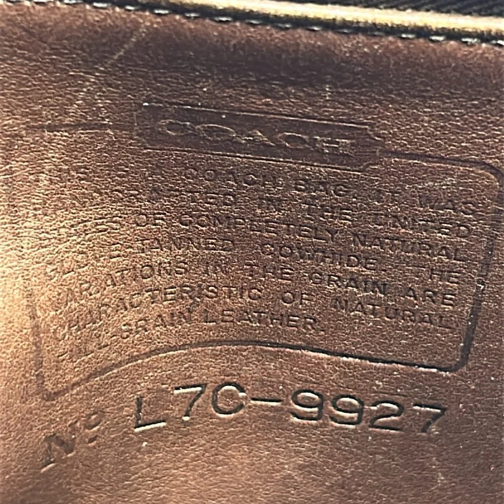 Coach leather vintage high quality satchel pocketbook bag